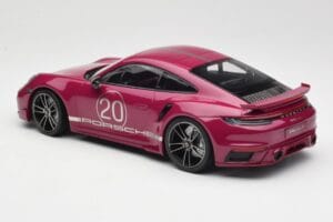 Porsche 911 992 Turbo S med Sport Design Package Rød Minichamps 1:18 155069172 Metal — billede 5 af 6