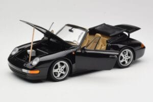 Porsche 911 993 Cabriolet Sort UT Models 1:18 27806-U1 Metal — billede 2 af 8