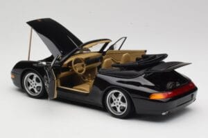 Porsche 911 993 Cabriolet Sort UT Models 1:18 27806-U1 Metal — billede 5 af 8
