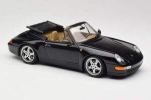 Porsche 911 993 Cabriolet Sort UT Models 1:18 27806-U1 Metal — billede 6 af 8