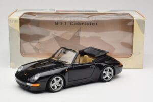 Porsche 911 993 Cabriolet Sort UT Models 1:18 27806-U1 Metal — billede 8 af 8