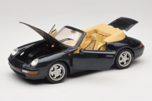 Porsche 911 993 Cabriolet Mørkeblå Tchibo 1:18 46619 Metal — billede 2 af 8