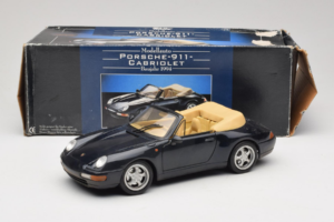 Porsche 911 993 Cabriolet Mørkeblå Tchibo 1:18 46619 Metal — billede 8 af 8