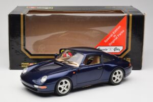 Porsche 911 993 Carrera Cup Blå Braccio & Gotz 1993 Bburago 1:18 3060-M1 Metal — billede 8 af 8