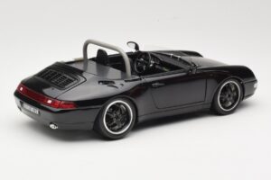 Porsche 911 993 Carrera Cabriolet Sort Bburago 1:18 3090-M1 Metal — billede 3 af 8