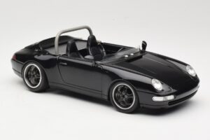 Porsche 911 993 Carrera Cabriolet Sort Bburago 1:18 3090-M1 Metal — billede 6 af 8