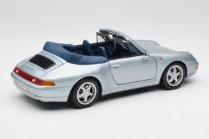 Porsche 911 993 Carrera Cabriolet Sølv Maisto 1:18 100299-M1 Metal — billede 3 af 8