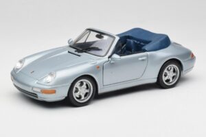 Porsche 911 993 Carrera Cabriolet Sølv Maisto 1:18 100299-M1 Metal