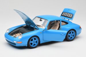 Porsche 911 993 Carrera Blå Bburago 1:18 3060 Metal — billede 2 af 8