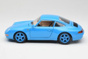 Porsche 911 993 Carrera Blå Bburago 1:18 3060 Metal — billede 4 af 8