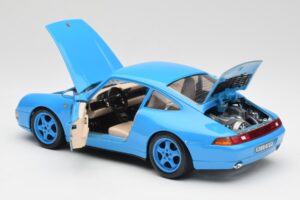 Porsche 911 993 Carrera Blå Bburago 1:18 3060 Metal — billede 5 af 8