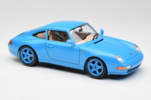 Porsche 911 993 Carrera Blå Bburago 1:18 3060 Metal — billede 6 af 8