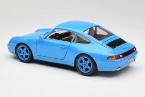 Porsche 911 993 Carrera Blå Bburago 1:18 3060 Metal — billede 7 af 8