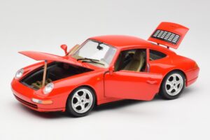 Porsche 911 993 Carrera Rød Bburago 1:18 3050 Metal — billede 2 af 8