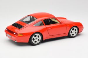 Porsche 911 993 Carrera Rød Bburago 1:18 3050 Metal — billede 3 af 8