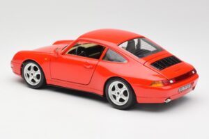 Porsche 911 993 Carrera Rød Bburago 1:18 3050 Metal — billede 7 af 8