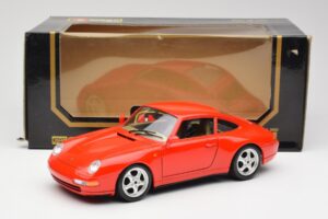 Porsche 911 993 Carrera Rød Bburago 1:18 3050 Metal — billede 8 af 8
