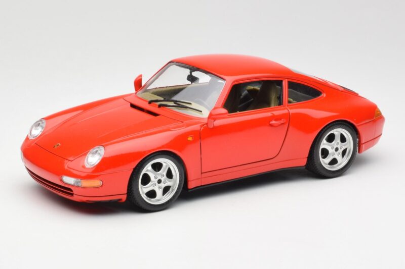 Porsche 911 993 Carrera Rød Bburago 1:18 3050 Metal