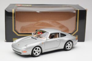Porsche 911 993 Carrera Sølv Bburago 1:18 3050-M1 Metal — billede 2 af 8