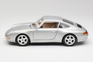 Porsche 911 993 Carrera Sølv Bburago 1:18 3050-M1 Metal — billede 3 af 8