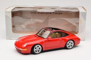 Porsche 911 993 Carrera Targa Rød UT Models 1:18 27821 Metal — billede 8 af 8
