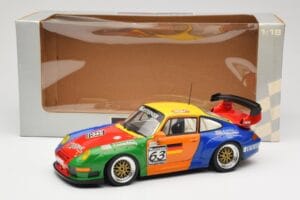 Porsche 911 993 GT2 #63 H. Muller / T. Trunk IMSA 1998 UT Models 1:18 39812 Metal — billede 8 af 8