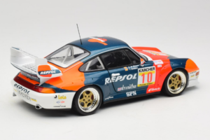 Porsche 911 993 GT2 #10 de Orleans / Saldana BPR Global GT Series 1996 UT Models 1:18 39632 Metal — billede 3 af 8