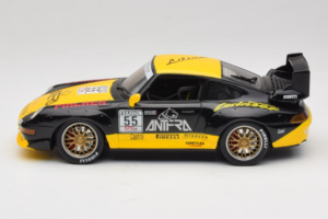 Porsche 911 993 GT2 #55 Sort & Gul Anson 1:18 30325-W Metal — billede 3 af 6