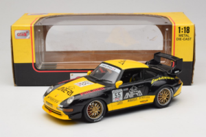 Porsche 911 993 GT2 #55 Sort & Gul Anson 1:18 30325-W Metal — billede 5 af 6