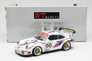 Porsche 911 993 GT2 #90 Vert / Franco / K. Koen Daytona 24 Hours 1998 UT Models 1:18 39813 Metal — billede 8 af 8