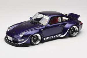Porsche 911 993 RWB Army Girl Lilla GT Spirit 1:18 GT562 Resin