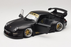 Porsche 911 993 RWB Matt Black With Gold Wheels AUTOart 1:18 78154 Komposit — billede 2 af 8