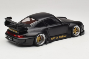 Porsche 911 993 RWB Matt Black With Gold Wheels AUTOart 1:18 78154 Komposit — billede 3 af 8