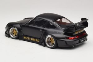 Porsche 911 993 RWB Matt Black With Gold Wheels AUTOart 1:18 78154 Komposit — billede 7 af 8