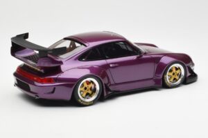 Porsche 911 993 RWB Lilla GT Spirit 1:18 GT727 Resin — billede 2 af 6