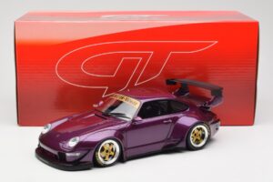 Porsche 911 993 RWB Lilla GT Spirit 1:18 GT727 Resin — billede 6 af 6