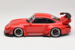Porsche 911 993 RWB Rød Gun Grey Wheels AUTOart 1:18 78153 Komposit — billede 4 af 8