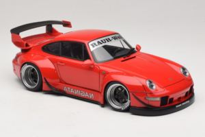 Porsche 911 993 RWB Rød Gun Grey Wheels AUTOart 1:18 78153 Komposit — billede 6 af 8