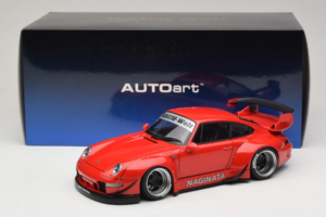 Porsche 911 993 RWB Rød Gun Grey Wheels AUTOart 1:18 78153 Komposit — billede 8 af 8