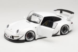 Porsche 911 993 RWB Hvid Gun Grey Wheels AUTOart 1:18 78150 Komposit — billede 2 af 8