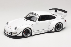 Porsche 911 993 RWB Hvid Gun Grey Wheels AUTOart 1:18 78150 Komposit