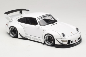 Porsche 911 993 RWB Hvid Gun Grey Wheels AUTOart 1:18 78150 Komposit — billede 6 af 8