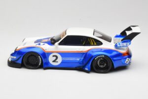 Porsche 911 993 RWB X Liberty Walk Hvid Med Blå GT Spirit 1:18 GT530 Resin — billede 3 af 8