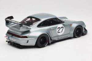 Porsche 911 993 RWB Yuiitsumuni Sølv GT Spirit 1:18 GT522 Resin — billede 2 af 6