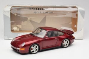 Porsche 911 993 Turbo Arena Rød Metallic UT Models 1:18 27811 Metal — billede 8 af 8
