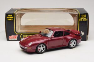 Porsche 911 993 Turbo Rød Anson 1:18 30320-W Metal — billede 8 af 8