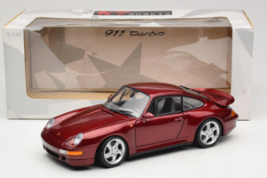 Porsche 911 993 Turbo Red Metallic UT Models 1:18 180066070 Metal — billede 8 af 8