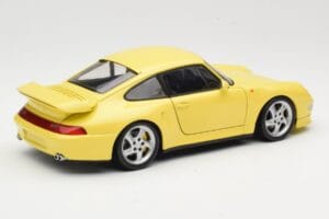 Porsche 911 993 Turbo S Gul UT Models 1:18 27836 Metal — billede 3 af 8