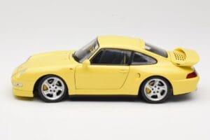 Porsche 911 993 Turbo S Gul UT Models 1:18 27836 Metal — billede 4 af 8