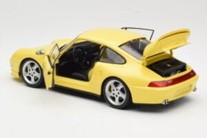 Porsche 911 993 Turbo S Gul UT Models 1:18 27836 Metal — billede 5 af 8